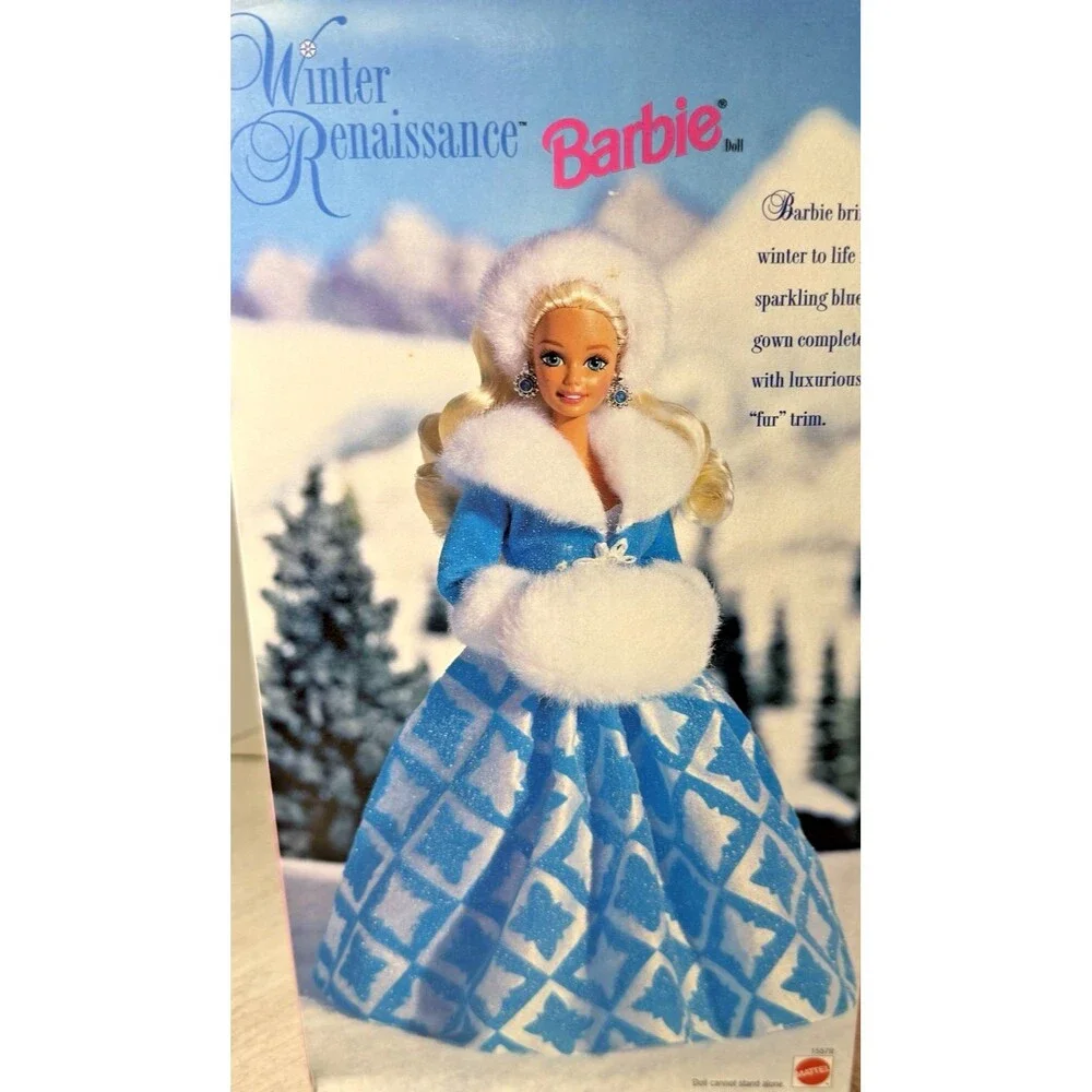 Winter Renaissance Barbie Doll Mattel 15570 Special Edition 1996 Blue White Rare